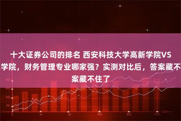 十大证券公司的排名 西安科技大学高新学院VS西京学院,财务管理专业哪家强?实测对比后,答案藏不住了